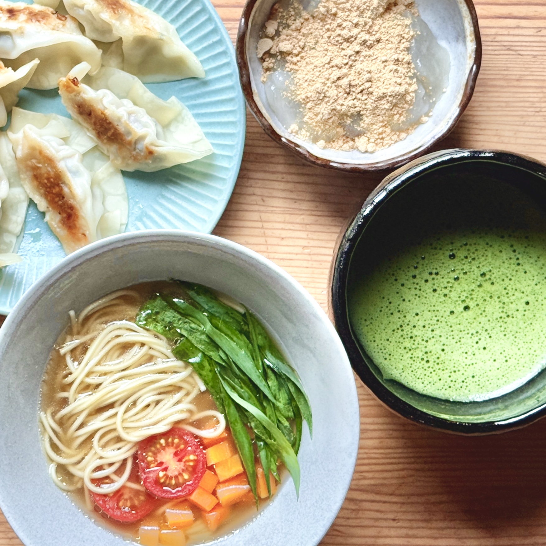 Vegan Ramen, Gyoza & Matcha