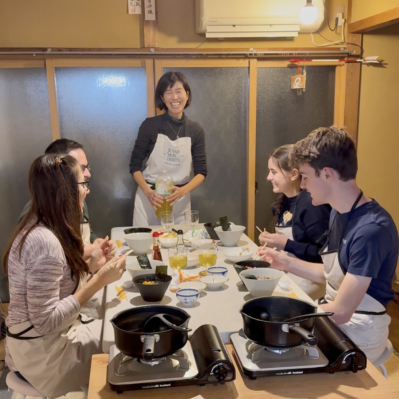 private vegan cooking class Kyoto family