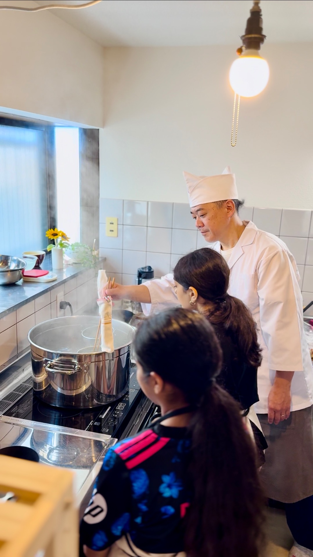 private vegan cooking class Kyoto family
