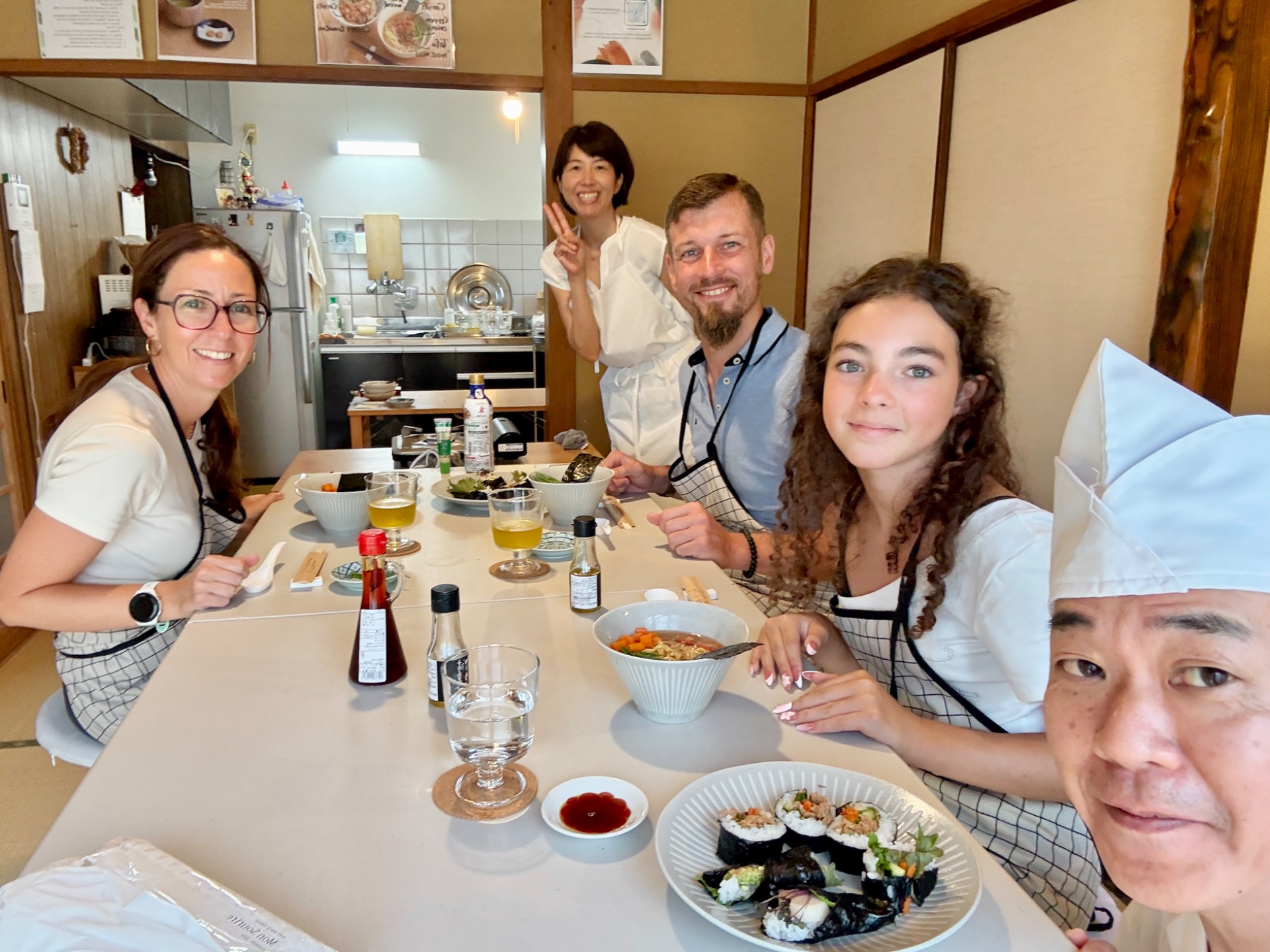 Vegan Soy Sauce & Miso Ramen, Gyoza and Matcha, Wagashi Cooking Experience